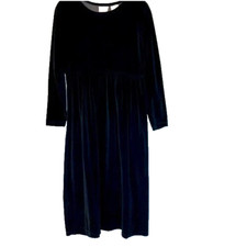 Erika & Company M Velour Dress Vintage Prairie Victorian Gorgeous