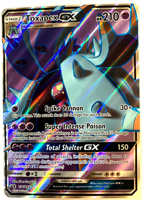 TOXAPEX GX - 136/145 - Guardians Rising - Ultra Rare - HOLO - 2017