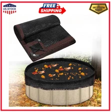 24ft Round Leaf Net Cover for Above Ground Pool - Winter Cover Mesh