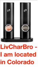 Battery-Powered Electric Salt & Pepper Grinders Set Adjustable Coarseness