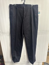 IZOD Men's American Chino Flat-Front Straight-Fit Pants, Black, 36W x 34L NWT