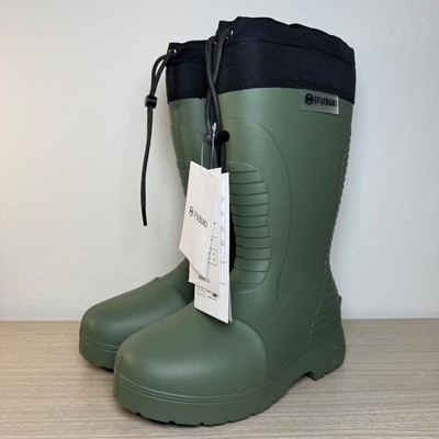 Fubuki Niseko 3.0 Snow Boots Olive Waterproof Fishing Winter Boots Size 8