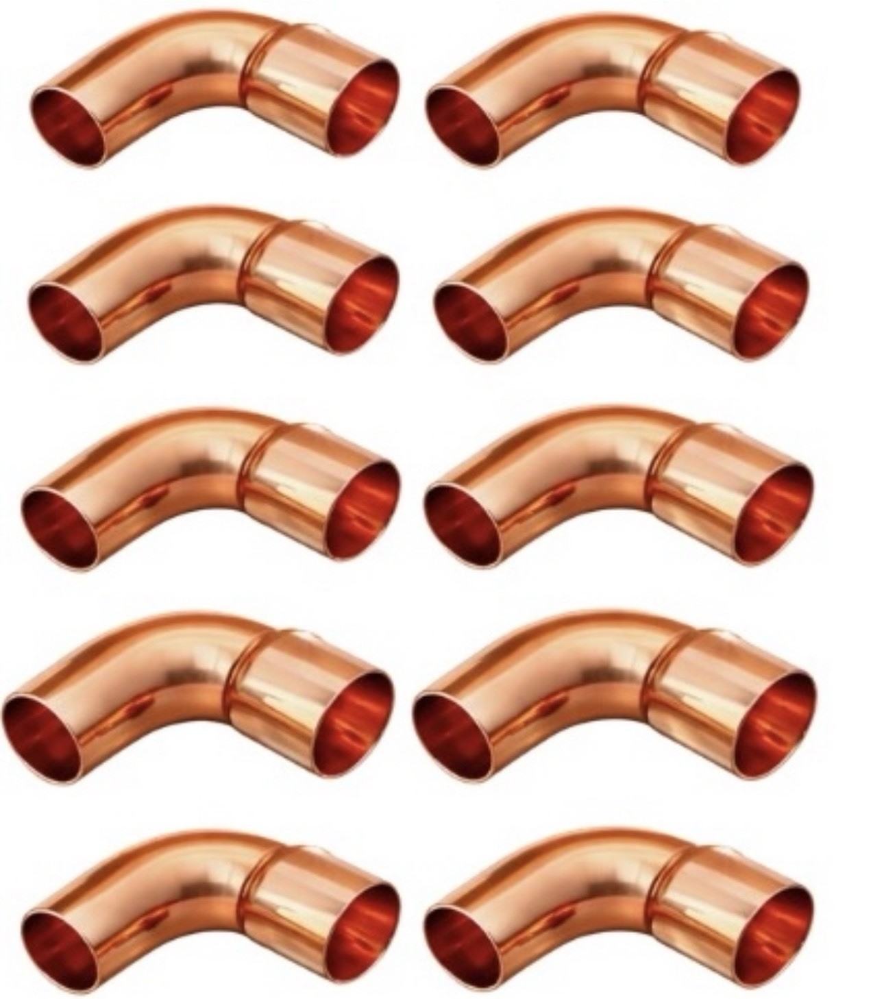 (10 PACK) 7/8 Long Turn Street 90 (ACR) FTGXC LR Street Elbow HVAC Copper USA