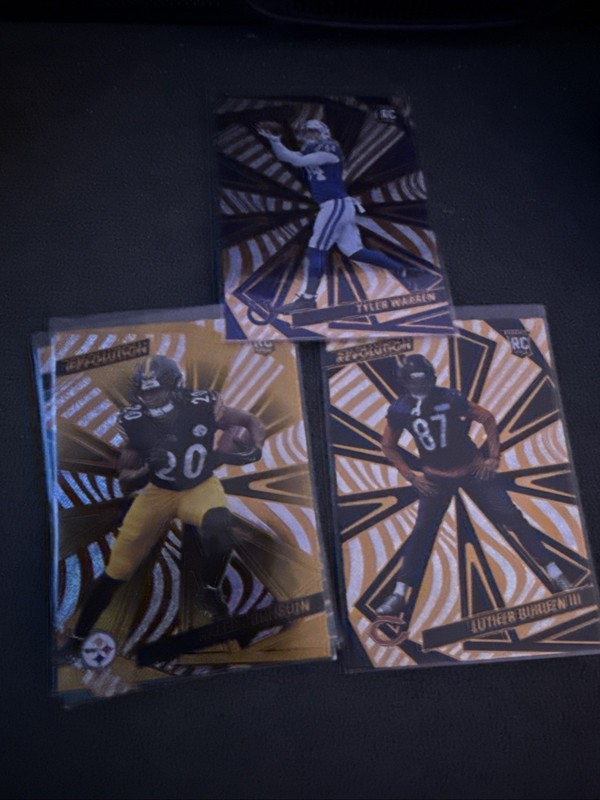 2025 Panini Revolution Rookies Luther Burden #225 T.Warren #247 & K.Johnson #223