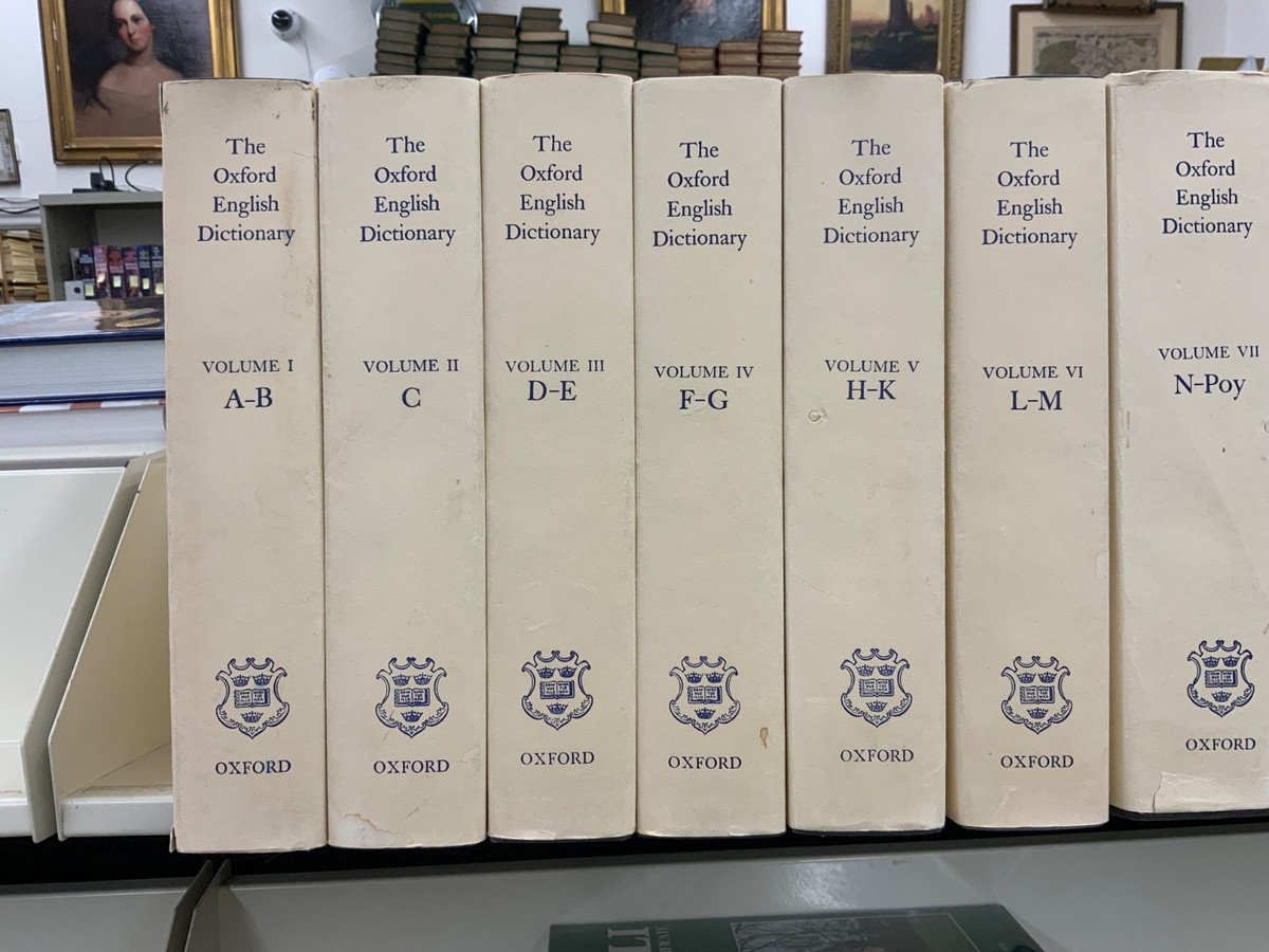1978 - 1986 Oxford English Dictionary Complete Set in Jackets +