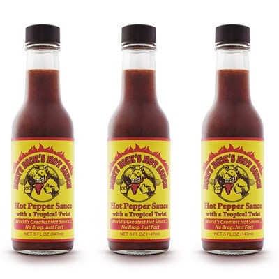 Dirty Dicks Original Hot Sauce, 5 Fl Oz - Award-Winning 5 (Pack of 3) 