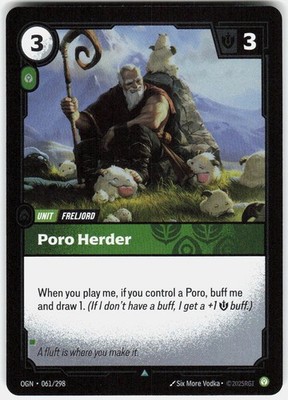 Poro Herder Foil 061/298 Origins Riftbound League of Legends