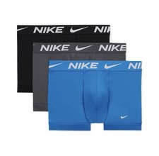 NWT. Nike. 3 Pack. Dri-FIT Essential Micro 4" Trunk. Blue. MRSP. 45.00