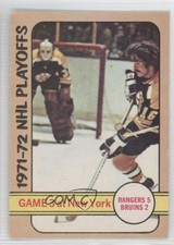 1972-73 O-Pee-Chee 1971-72 NHL Playoffs Boston Bruins Derek Sanderson #30 0f8