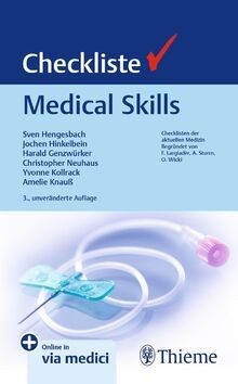 Checkliste Medical Skills (Checklisten Medizin) von Thieme | Buch | Zustand gut