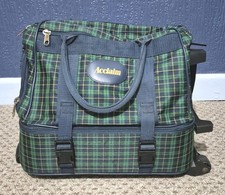 8 Lawn Bowls - 4 Brown Tyrolit Size5 + 4 Black Taylor Lignoid Size3 +Trolley Bag