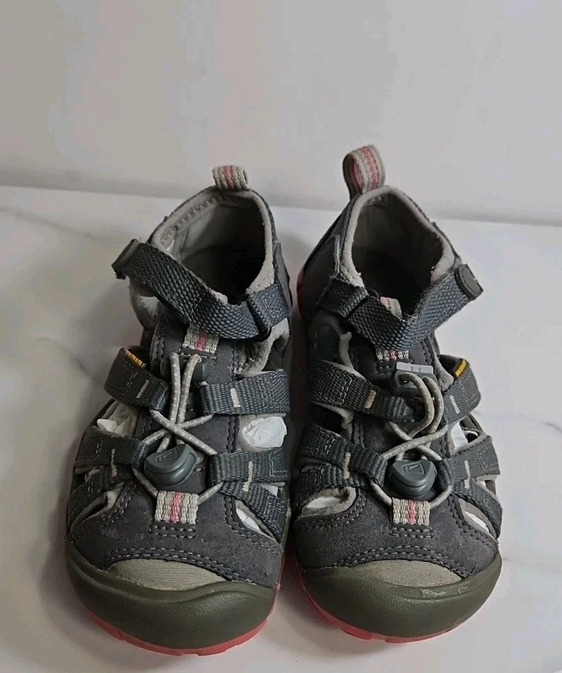 Keen Newport Gray/pink Kids Girls Sandal 11 - Image 4 of 4