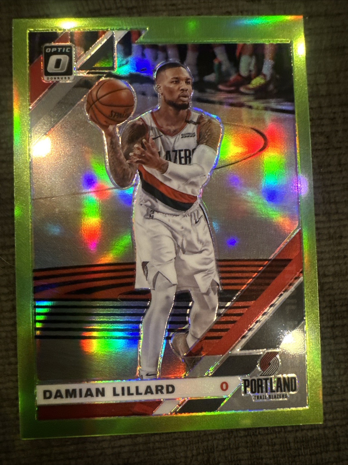 2019 Donruss Optic | Damian Lillard /149 | Lime Green Prizm #7