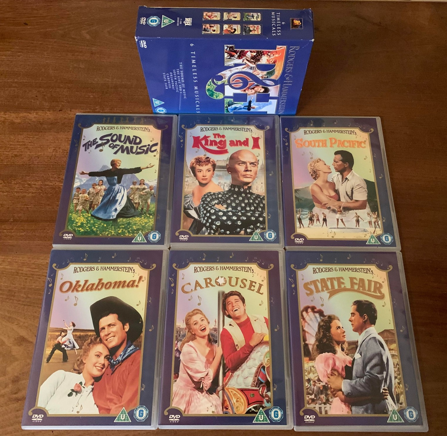 Rogers & Hammerstein 6 DVD Box Set. State Fair Carousel South Pacific King and I