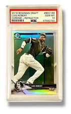 2018 Bowman Draft Luis Robert Chrome Refractor BDC-188 PSA 10 GEM MT!