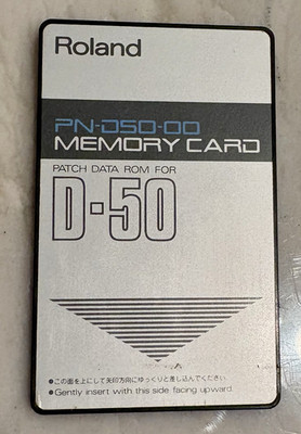 Roland PN-D50-00 D-50 Memory Card Patch Data ROM, Read Only, Silver/Black