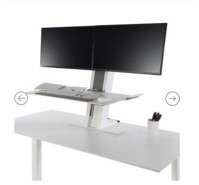 Humanscale QuickStand Dual Monitor Height Adjustable Workstation Sit / Stand