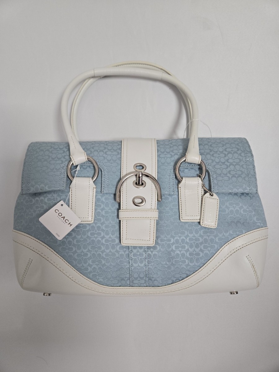 バッグ Coach Soho Signature Shoulder Bag Blue Coach Soho Shoulder Bag 25, LH/Light Blue: Handbags: Amazon.com