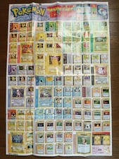 Pokemon Card US Base Set 102 cards Catalogue Poster Corocoro comic Japan D6032
