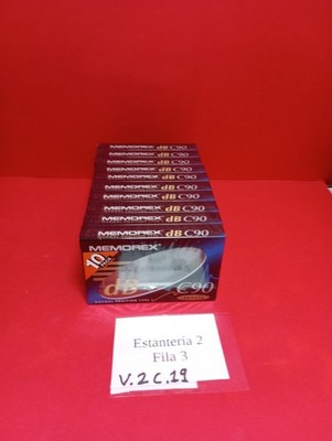 LOTE CINTAS DE CASSETTE MEMOREX DB C90