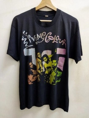 Vintage Living Colour rock tour retro short sleeve black color shirt S-5XL