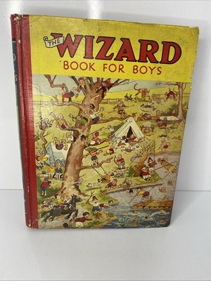 The Wizard Book for Boys 1936 No1 No Inscription D.C. Thomson Vintage Full Spine