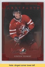 2013 Upper Deck Artifacts Team Canada Ruby 38/299 Colten Teubert #131 READ 0b3