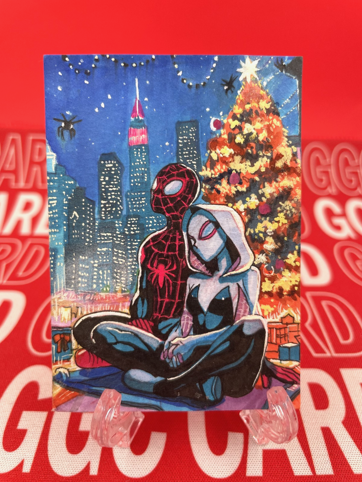 【Christmas Limited】GGC Studio Marvel Spider-Man & Gwen Artist Sketch Card 1/1