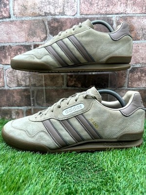 Adidas Originals Jeans Super CQ1881 Sneaker Herren UK 9 Beige Wildleder Freizeitschuhe