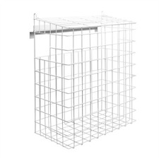 Letterbox Cage Indoor Mail Catcher No Screws Required White Iron Post Box Basket