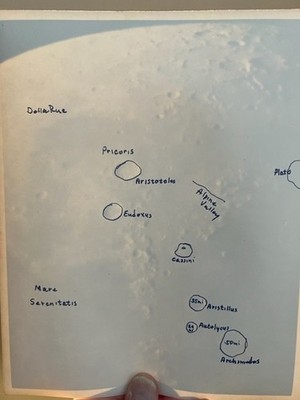 RARE Apollo Original Moon Photograph personalized Notations NASA Photo Astronaut