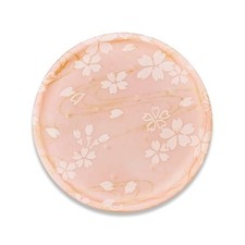 TATSU-CRAFT Yuzen Washi Coaster with Cherry Blossom and Flowing Water Design