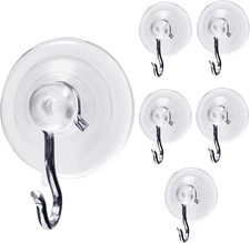 Medium Suction Cup Hooks for Shower & Windows – Christmas Heavy Duty Suction Cup
