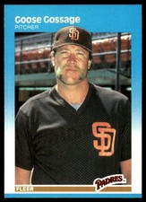 Goose Gossage 1987 Fleer #415 Padres MLB READ FREE SHIPPING AutographDen