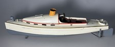 Grosses Bing Speed Boat 1920 50CM Grosses Boot Schiff Vorkrieg Dampfmaschine