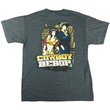 Vintage Cowboy Bebop ODM Tag Anime Spike Spiegel Faye Valentine Shirt Size Large