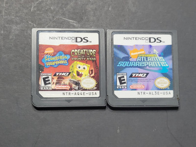 Lot of Nintendo DS Nickelodeon Atlantis Spongebob Squarepants Creature Krusty
