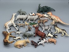 Gro&szlig;es Tierfiguren Konvolut Tiere Dino Bauernhof Zoo Kunststoff Figuren