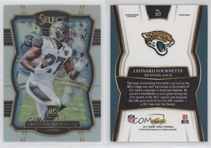 2017 Panini Select Premier Level Silver Prizm Leonard Fournette #117 Rookie RC