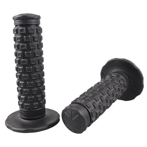 7/8" Dirt Bike Grip Rubber Anti-Slip Universal Motorcycle Grips Handlebar Black - Picture 2 of 9