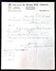 DENVER, CO ~ THE LOUIS M. WEINER WINE COMPANY, also Whiskey ~ Letterhead 1903