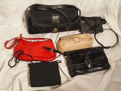 6pc Mary Kay DKNY Jones New York Tote Shoulder Makeup Bag Handbag Purse Lot