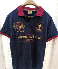 Mens Rugby World Cup 2023 Webb Ellis Cup Collection Polo Shirt Size M - BNWOT