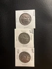 Walking Liberty 90% SILVER  50 Cent. 3 Coin Lot. 1943 1942 1947