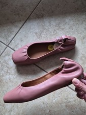 Lucky Brand Runched Leather Ballet Shoes Sz 9