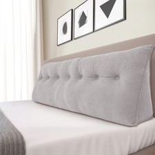 Wedge Pillow for Bed, Triangle Headboard Pillow, King/Queen