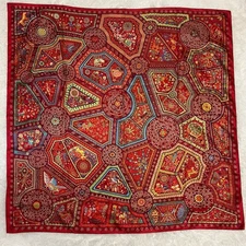 Extreme HERMES Scarf Carre Gean Secret Alley Carre 140 Silk Les Chemins  #QOF0NR