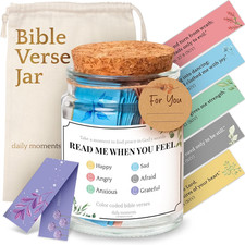 Bible Verse Jar   Christian Gifts for Women Faith, Christmas Gifts for Mom, 90