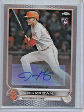 Jason Krizan 2022 Topps Chrome Refractor Autograph Rookie