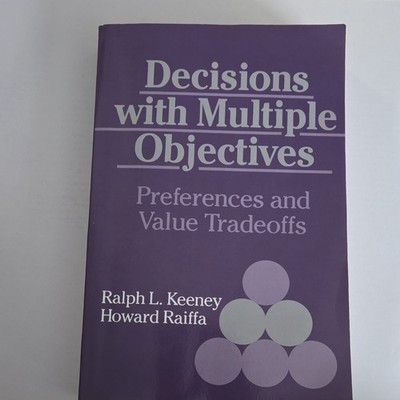Cambridge Decisions with Multiple Objectives Keeney Raiffa Paperback Reprint